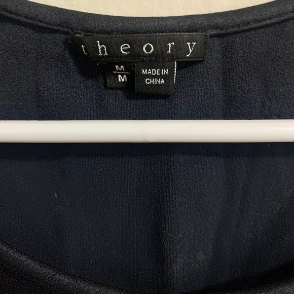 Theory Navy Blouse - Picture 3 of 5